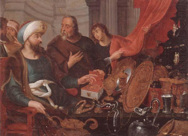 Croeseus showing Solon his Riches, unknow artist